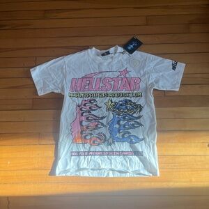 Helstar White Graphic Tee - Short Sleeve